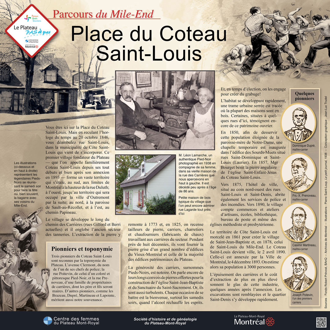 Plaque du pôle Coteau Saint-Louis